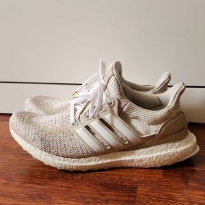 Adidas Ultra Boost Cream and White Sneakers